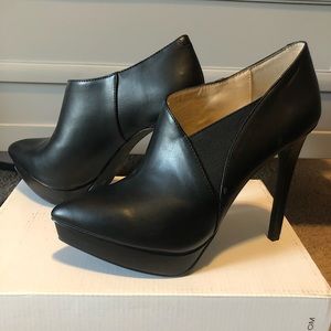 high heel bootie, Blk 6.5